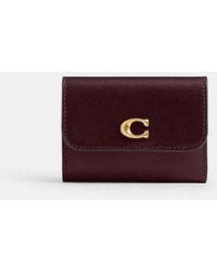 COACH - Portafoglio E Porta Carte Di Credito Essenziale A Blocchi Di Colore - Lyst