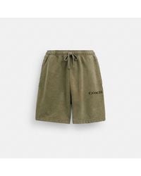 COACH - Garment Dye Pull On Shorts - Lyst