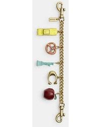 COACH - New York Motif Chain Bag Charm - Lyst