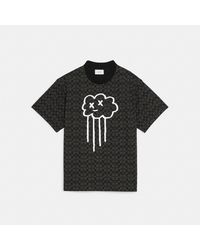 COACH Rave Cloud T-shirt In Organic Cotton - Black