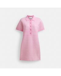 COACH - Polo Sweater Dress - Lyst