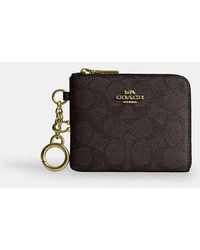 COACH - Small Corner Zip Wallet - Lyst