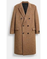 COACH - Manteau Long En Laine En Pour Hommes, Taille - Lyst