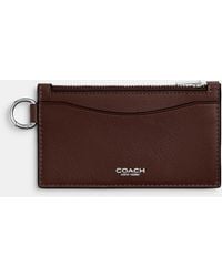 COACH - Zip Card Case - Lyst