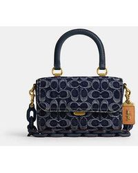 COACH - Rogue Top Handle Bag - Blue | Leather - Lyst
