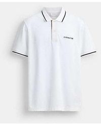 COACH - Signature Trim Polo - Lyst