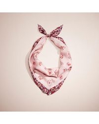 COACH - Restored Horse And Carriage Silk Diamond Scarf - Lyst
