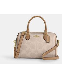 COACH - Rowan Satchel Bag In Blocked Signature Canvas - Lyst