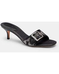 COACH - Margot Sandal With Crystal Signature - Lyst