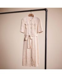 COACH - Restored Jacquard Snap Front Dress - Lyst