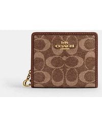 COACH - Snap Wallet - Lyst