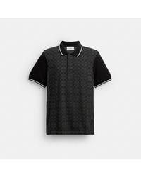 COACH Signature Polo for Men | Lyst