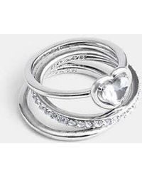 COACH - Halo Ring-Set Mit Herz - Lyst