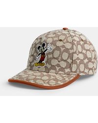 COACH - Disney X Signature Baseball Hat With Mickey Mouse - Lyst