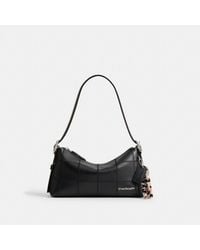 COACH - Alter/ego Small Slouchy Shoulder Bag In Checkerboard Upcrafted Leather - Lyst