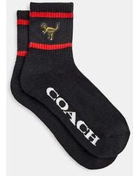 COACH - Rexy Quarter Crew Socks - Lyst