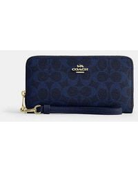 COACH - Long Zip Around Wallet - Lyst