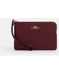 COACH - Corner Zip Wristlet - Lyst