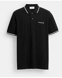 COACH - Signature Trim Polo - Lyst