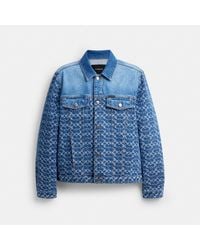 COACH - Signature Trucker Jacket - Lyst