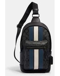 COACH - West Pack With Varsity Stripe | Pvc - Lyst
