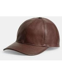 COACH - Leather Baseball Hat - Lyst