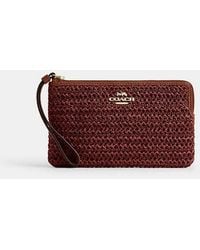 COACH - Large Corner Zip Wristlet - Lyst