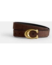 COACH - Sculpted C Buckle Reversible Belt, 25Mm - Lyst