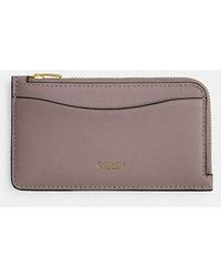 COACH - New York Zip Card Case - Lyst