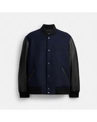COACH Varsity Sweater in Black for Men | Lyst