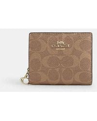 COACH - Portafoglio A Scatto - Lyst