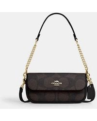 COACH - Hailey Tasche Mit Umschlag Aus Signature-Canvas - Lyst