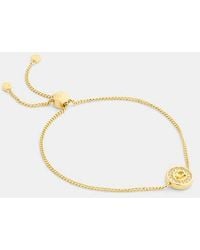 COACH - Signature Pavé Coin Bracelet - Lyst