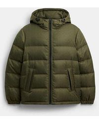 COACH - Tonal Signature Down Jacket - Lyst