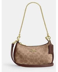 COACH - Teri Mini-Umhängetasche Aus Signature-Canvas - Lyst