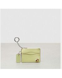 COACH - Wavy Zip Card Case With Key Ring - Lyst