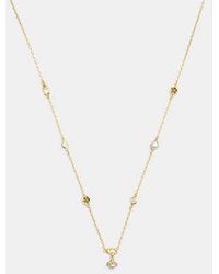 COACH - Pearl Charm Necklace - Lyst