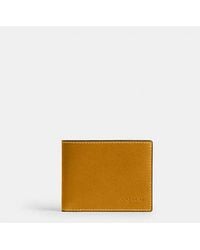 COACH - Slim Billfold Wallet - Lyst