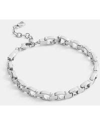 COACH - Beveled Signature Link Chain Choker - Lyst