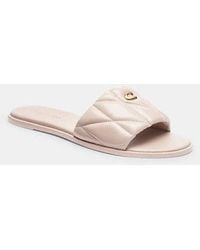 COACH - Holly Sandal With Quilting - Lyst
