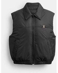 COACH - Heritage C Blouson Puffer Vest - Lyst