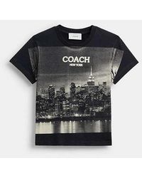 COACH - Postcard 90's Fit T-Shirt - Lyst