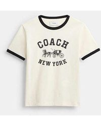 COACH - Ringer T-Shirt - Lyst