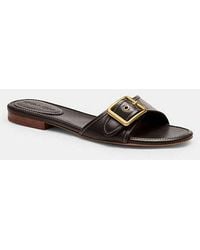 COACH - Margot Flat Sandal - Lyst