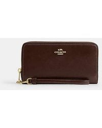 COACH - Long Zip Around Wallet - Lyst