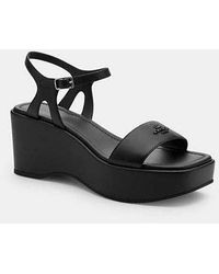 COACH - Gale Wedge Sandal - Lyst