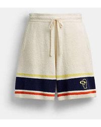 COACH - Shorts A Maglia A Righe Brain Dead - Lyst