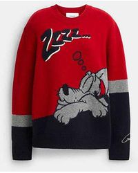 COACH - Disney X Coach Pluto Crewneck Sweater - Lyst