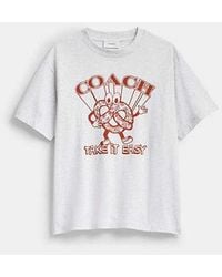 COACH - Pretzel Relaxed T-Shirt - Lyst