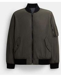 COACH Ma-1 Jacket in Black for Men | Lyst COACH Ma-1 Jacket in Black for Men | Lyst